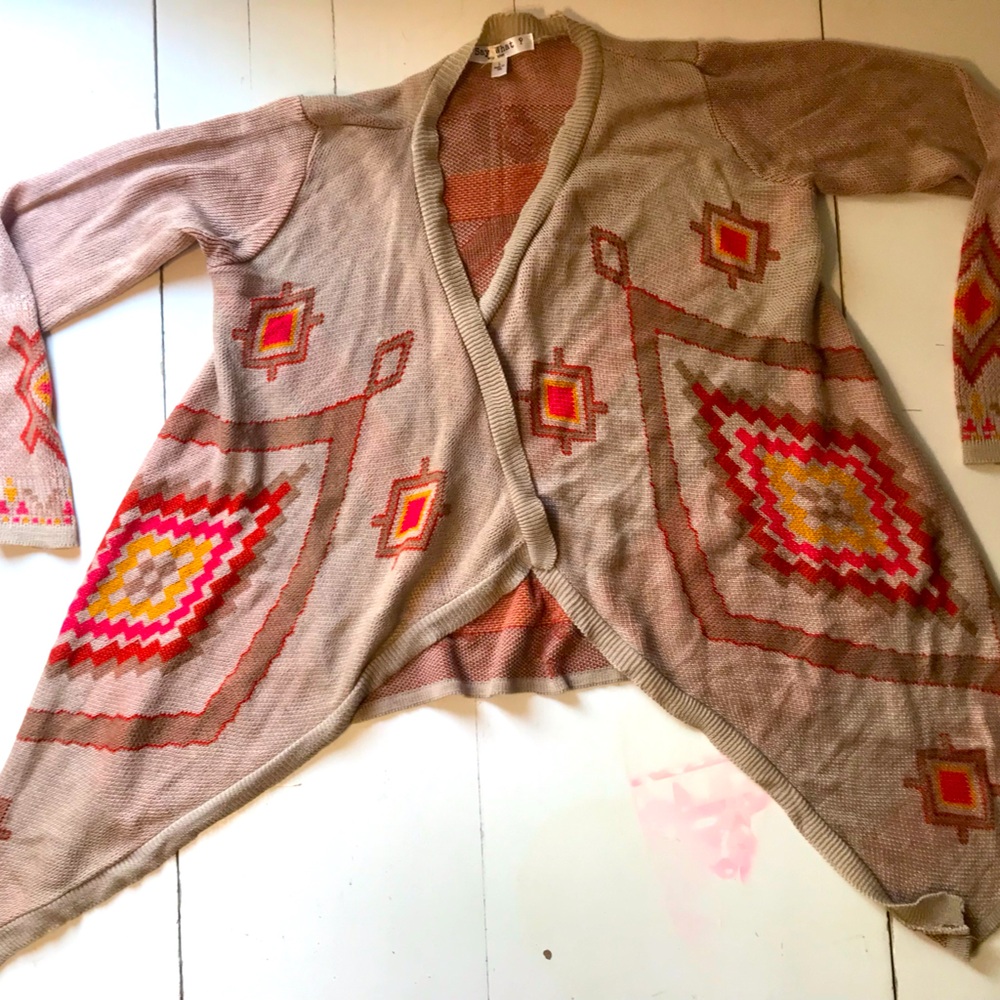 Acrylic cardigan